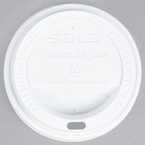 Solo TL31B2-0004 10 oz. Black Plastic Travel Lid - 1000/Case