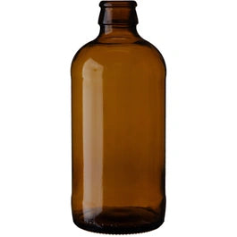 12 oz. (355 ml) Amber Glass Stubby Beer Bottles, Pry-Off Crown, 26-611 (Bulk Pack)