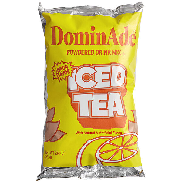 DominAde 23.4 oz. Iced Tea Drink Mix - 12/Case