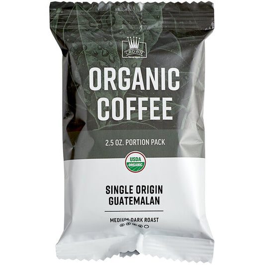 Crown Beverages Organic Single Origin Guatemalan Coffee Packet 2.5 oz. - 24/Case