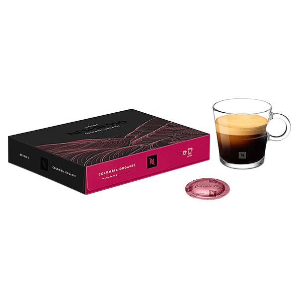 Nespresso Professional Colombia Organic Single Origin Single Serve Coffee Capsules - 50/Box