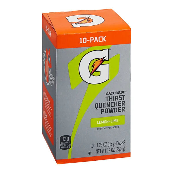 Gatorade Thirst Quencher Lemon Lime Sports Drink Powder Single Serve Stick - 80/Case