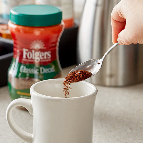 Folgers Classic Decaf Instant Coffee 8 oz. - 6/Case