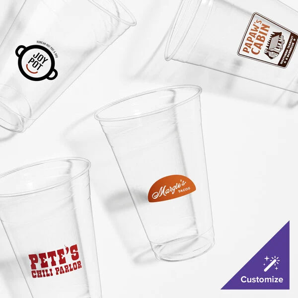 Solo Ultra Clear™ TD24 24 oz. Customizable Clear PET Plastic Cold Cup - 600/Case