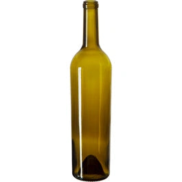 750 ml Antique Green Bordeaux Wine Bottles, Punted Bottom, Taper, Cork, 12/c