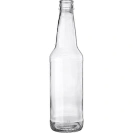 12 oz. (355 ml) Clear Glass Long Neck Beer Bottles, Pry-Off Crown, 26-611 (Bulk Pack)