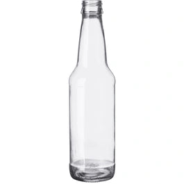 12 oz. (355 ml) Clear Glass Long Neck Beer Bottle, Twist-Off Crown, 26-502 (Bulk Pack)﻿