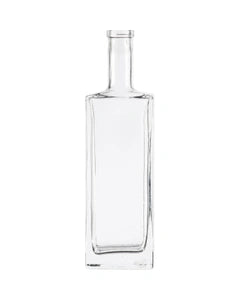 750 ml Clear Glass Liberty Liquor Bottle, Bar Top, 12/cs