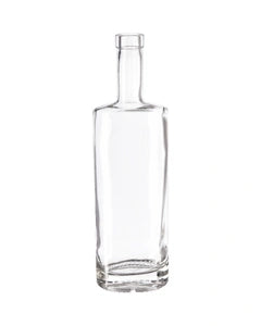 750 ml Clear Glass St. Louis Liquor Bottle, Bar Top, 12/cs