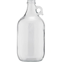 1/2 Gallon (64 oz) Clear Glass Jug, 38mm 38-405