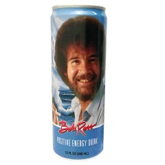 BOB ROSS POSITIVE ENERGY DRINK 12 OZ CAN