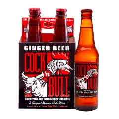 COCK N BULL GINGER BEER 4 PACK 12 OZ BOTTLE