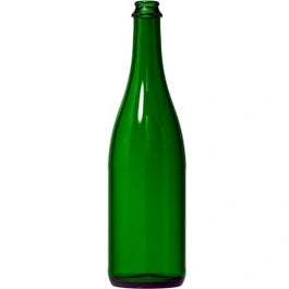 750 ml Emerald Green Champagne Bottles, 12/cs