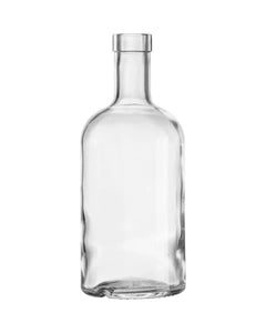 750 ml Clear Glass Oregon Liquor Bottle, Bar Top, 12/cs