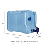 2-Gallon BPA-Free Water Fridge Dispenser