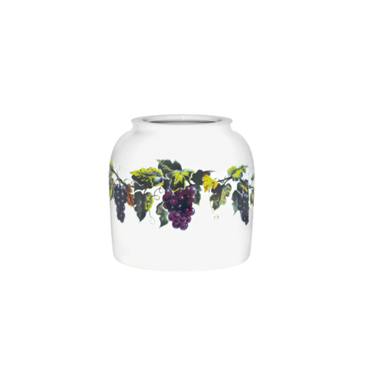 GEO Porcelain Ceramic Crock Water Dispenser - Grapes Leaves