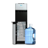 BRIO 500 Series No-Line Black Stainless Steel Bottom Load Water Cooler