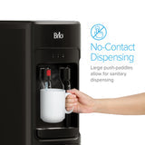 BRIO 300 Slim Series 2-Stage Black Bottleless Water Cooler