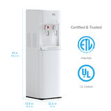 BRIO 300 Series 3-Stage White Bottleless Water Cooler