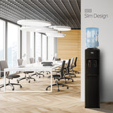 BRIO 300 Slim Series Black Top Load Water Cooler