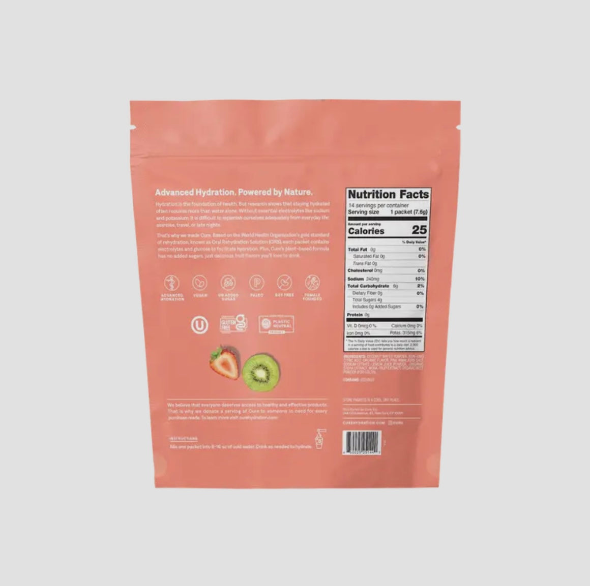 CURE Electrolyte Drink Mix - Strawberry Kiwi