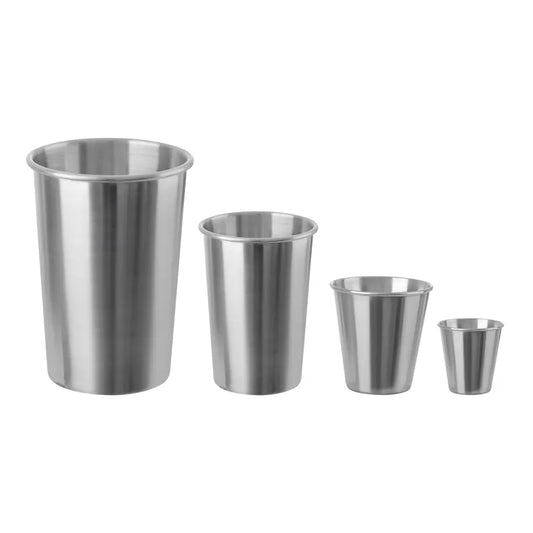 Stainless Steel Metal Cup Beer Cups White Wine Glass Coffee Tumbler Travel Camping Mugs Drinking Coffee Tea Mug Set Outdoor