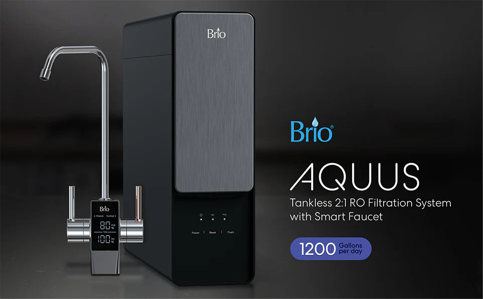 Brio AQUUS Tankless RO Undersink Filtration System 1200 GPD